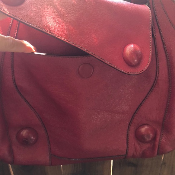 Anya Hindmarch Red Leather Handbag - Picture 4 of 6